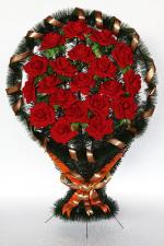 Корзина бархатные розы 115 см. 2700 руб.